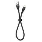 Дата кабель USB 2.0 AM to Lightning 0.25m 2.4A black XO (XO-NB179-025-BK) U1093033