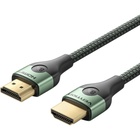 Кабель мультимедійний HDMI M to HDMI M 2.0m 8K ultra thin cotton braided green Vention (ALOGH) U1125482