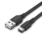Дата кабель USB 2.0 AM to USB-C 1.0m 3A black Vention (CTHBF) U1125561