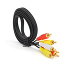 Кабель мультимедійний 3xRCA M to 3xRCA M 1.5m black Voltronic (YT-3хRCA(M)/3хRCA(M)-1.5G) U1096011