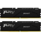 Модуль пам'яті для комп'ютера DDR5 16GB (2x8GB) 5200 MHz FURY Beast Black Kingston Fury (ex.HyperX) (KF552C40BBK2-16) U0883779