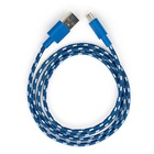 Дата кабель USB 2.0 AM to Type-C 2color nylon 1m blue Vinga (VCPDCTCNB31B) U0311047