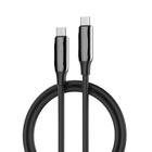 Дата кабель USB-C to USB-C 1.0m (PVC+Aluminum Alloy) (PD Fast Charging 240W) 5А black ColorWay (CW-CBPDCC069-BK) U1045099