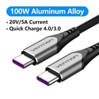 Дата кабель USB-C to USB-C 1.0m 5A aluminum gray Vention (TAEHF) U1125657