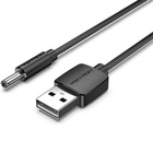 Кабель живлення USB to DC 3.5 1.0m 5V 2A PVC Black Vention (CEXBF) U1068403