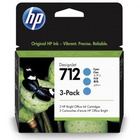 Картридж HP DJ No.712 DesignJet Т230/Т630 Cyan 3-Pack 29-ml (3ED77A) U0467986