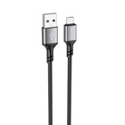 Дата кабель USB 2.0 AM to Micro 5P 1.0m silicone black BOROFONE (6974443386387) U1089590