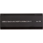 Кишеня зовнішня PowerPlant SSD M.2 PCIe NGFF/NVMe USB3.2, 20Gbps, RGB (HC380527) U1086277
