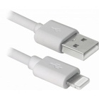 Дата кабель USB 2.0 AM to Lightning 2.0m MFI TPE White REAL-EL (EL123500056) U0534861