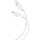 Дата кабель USB-C to Lightning 1.0m 27W braided XO (NBQ236A_White) U1070480