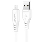 Дата кабель USB 2.0 AM to Micro 5P 1.2m 2.4A TPE C3-09 white Acefast (6974316280897) U1067382