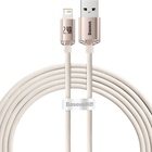Дата кабель USB 2.0 AM to Lightning 2.0m 2.4A pink Baseus (CAJY001204) U1106535