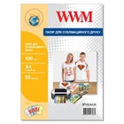 Бумага WWM A4 Sublimation, 100г, 20с (SP100.A4.20) U0426420