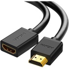 Кабель мультимедійний HDMI M to HDMI F 1.0m HD107 black Ugreen (10141) U1109692