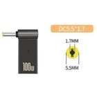 Адаптер PD 100W USB Type-C Female to DC Male Jack 5.5x1.7 mm ACER, PACKARD BELL ST-Lab (PD100W-5.5x1.7mm) U0798244