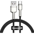 Дата кабель USB 2.0 AM to USB-C 1.0m Cafule Metal 66W black Baseus (CAKF000101) U1063984