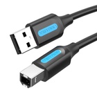 Кабель для принтера USB 2.0 AM/BM 0.5m PVC black Vention (COQBD) U1179445