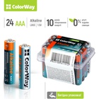 Батарейка ColorWay AAA LR03 Alkaline Power (щелочные) * 24шт plastic box (CW-BALR03-24PB) U0725733