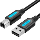 Кабель для принтера USB 2.0 AM/BM 1.5m 480Mbps PVC black Vention (COQBG) U0955456