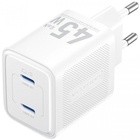Зарядний пристрій VENTION 2xUSB-C PD45W GaN white (FEFW0-EU) U1144770