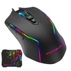 Мишка Grunhelm MS-656WD RGB USB Black + mouse pad (126952) U1113980
