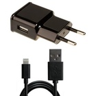 Зарядное устройство Grand-X 1*USB, 2,1A, Black, + cable USB -> Lightning, Cu, 2.1А, 1m (CH03LTB) U0261657