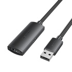 Дата кабель USB 2.0 AM/AF 5.0m Active black Vention (CBKBJ) U1125517