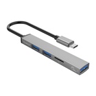 Концентратор Orico USB-A to USB3.0, 2xUSB2.0, TF (AH-A12F-GY-BP) (CA913770) U0789569