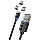 Дата кабель USB 3в1 (Lightning+MicroUSB+Type-C) Magnet only charge ColorWay (CW-CBUU020-BK) U0446704