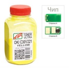 Тонер OKI C301/321, 50г Yellow+chip AHK (1505328) U0393952
