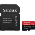 Карта памяти SANDISK 64GB microSDXC class 10 UHS-I U3 Extreme Pro V30 (SDSQXCY-064G-GN6MA)