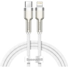 Дата кабель USB-C to Lightning 1.0m Cafule Metal PD 20W white Baseus (CATLJK-A02) U1063979