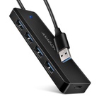 Концентратор AXAGON USB 3.1 to 4xUSB 3.0 black (HUE-C1A) U1124311