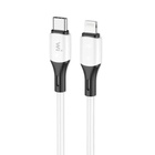 Дата кабель USB-C to Lightning 1.0m PD silicone white Wibrand (WI.DC/MA1W-CL) U1199714