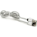 Дата кабель USB 2.0 to Lightning 1.0m 2A magnetic nylon silver Pipo (18168) U1099743