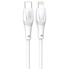 Дата кабель USB-C to Lightning 1.0m 27W High Elastic Zeus XO (NBQ239A_White) U1070483