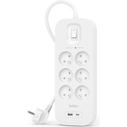 Мережевий фільтр живлення Belkin 6хТипE, 16А, USB-A/USB-C 18Вт, 2м (SRB002CA2M) U1176998