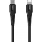 Дата кабель USB Type-C to Lightning 1.2m MFI Black CANYON (CNS-MFIC4B) U0437071
