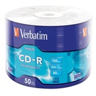 Диск CD-R Verbatim 700Mb 52x Wrap-box Extra (43787) U0029255