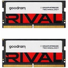 Модуль пам'яті для ноутбука SoDIMM DDR5 32GB (2x16GB) 5600 MHz Rival Goodram (GGEES5-56L40S/32GDC) U1198229