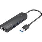 Концентратор Vention USB 3.0 to 3хUSB 3.0/RJ45 Gigabit black (CHNBB) U0855210