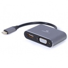 Переходник USB-C to HDMI/VGA, 4К 30Hz Cablexpert (A-USB3C-HDMIVGA-01) U0625156