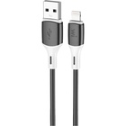 Дата кабель USB 2.0 AM to Lightning 1.0m silicone black Wibrand (WI.DC/MA1B-UL) U1199715