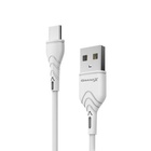Дата кабель USB 2.0 AM to Type-C 1.0m White Grand-X (PC-03W) U0419565