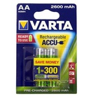 Аккумулятор Varta AA Rechargeable Accu 2600mAh * 2 NI-MH (READY 2 USE) (05716101402) U0100242