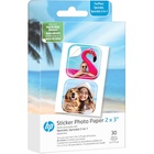 Фотопапір HP Zink 2x3" CutOut Sticker 30sh (60 stickers) glossy (HPIZ2X330C) U1131467