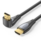 Кабель мультимедійний HDMI M to HDMI M 1.0m 4K60Hz 90° corner black Vention (ALRBF) U1179411