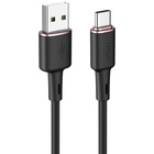 Дата кабель USB 2.0 AM to USB-C 1.2m 3A silicon black Acefast (6974316280767) U1186739
