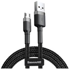 Дата кабель USB 2.0 AM to Micro 5P 0.5m Cafule 2.4A Black-Grey Baseus (CAMKLF-AG1) U0778841