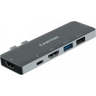 Концентратор CANYON 1*Type C PD100W+2*HDMI+1*USB3.0+1*USB2.0+1*SD+1*TF (CNS-TDS05B) U0496820